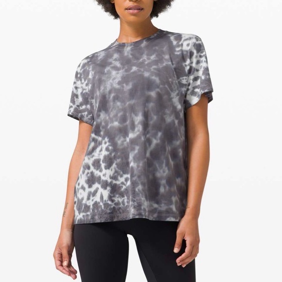 lululemon athletica Tops - Lululemon All Yours Tee *Tie Dye Marmoleado Tie Dye Graphite Grey Size 8